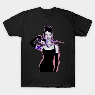 Audrey Hepburn Pop Art Portrait T-Shirt